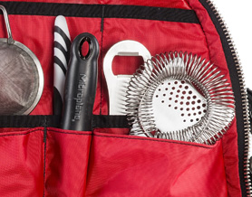 How the bartender bag is organized